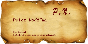 Pulcz Noémi névjegykártya